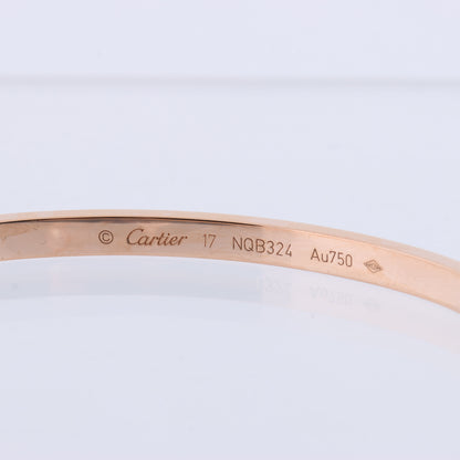 Cartier Love SM Halbdiamant-Armband 750 (PG) 18,6 g 17