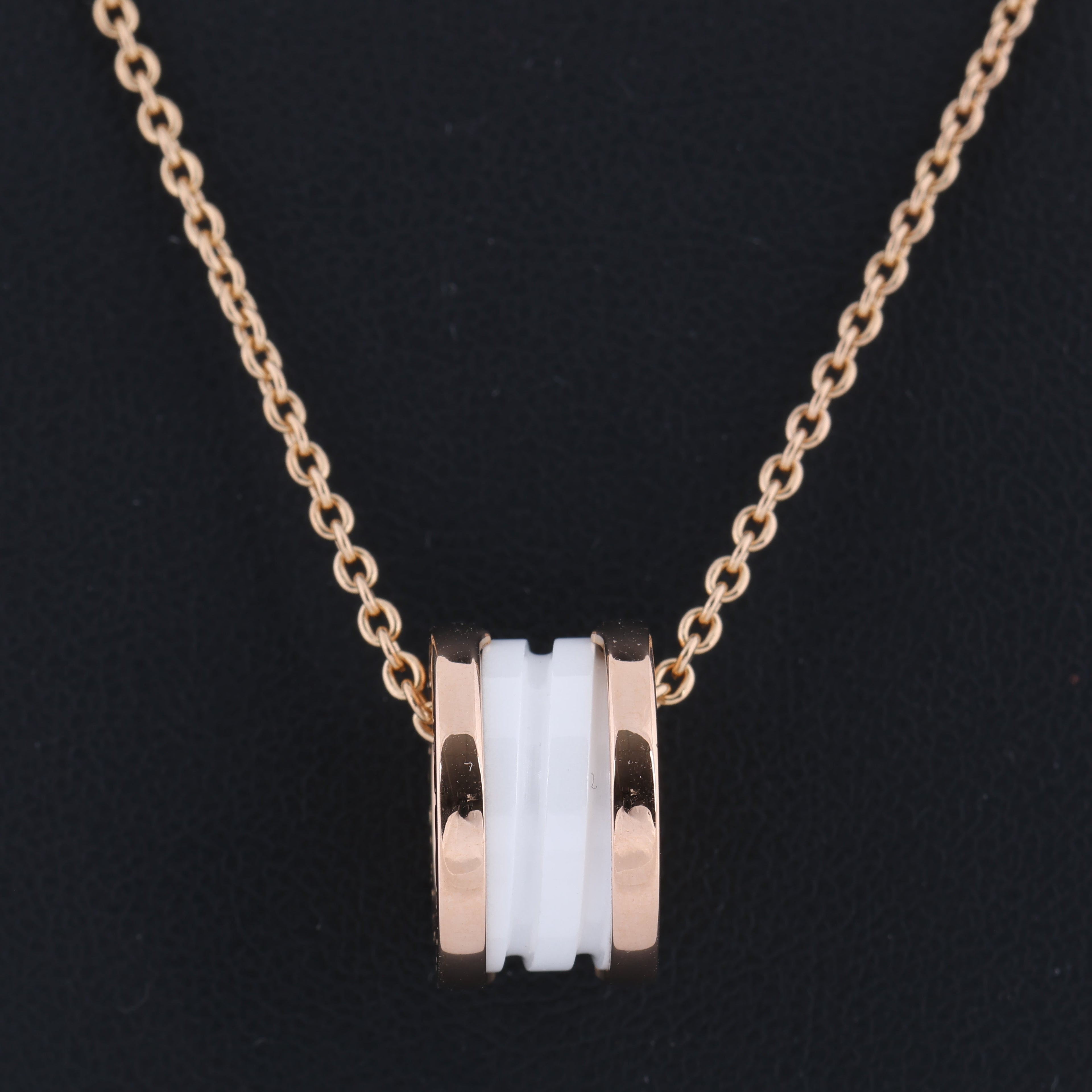 Bvlgari B.Zero 1 Necklace 750 (PG) × Ceramic 12.1g 346082
