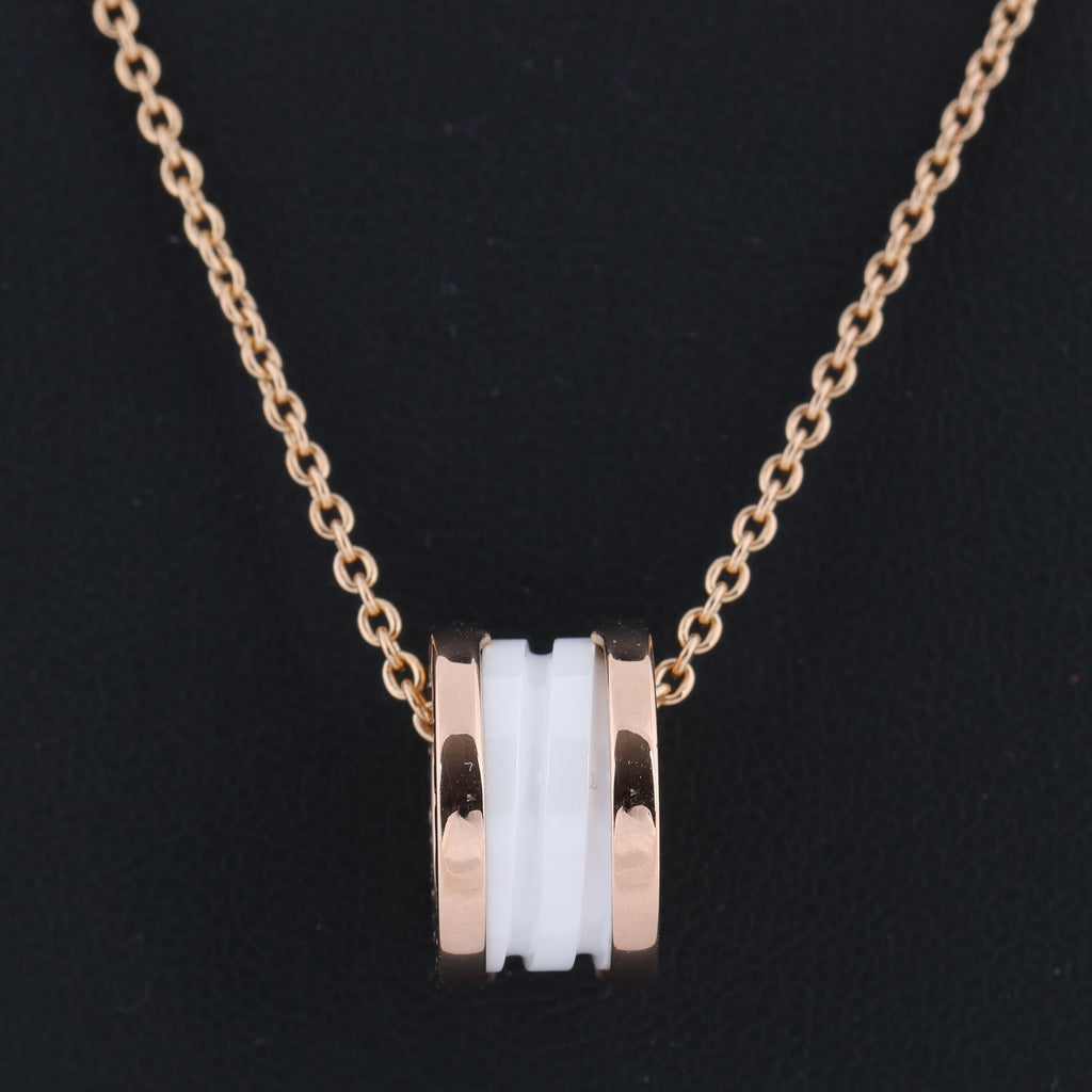 Bvlgari B.Zero 1 Necklace 750 (PG) × Ceramic 12.1g 346082
