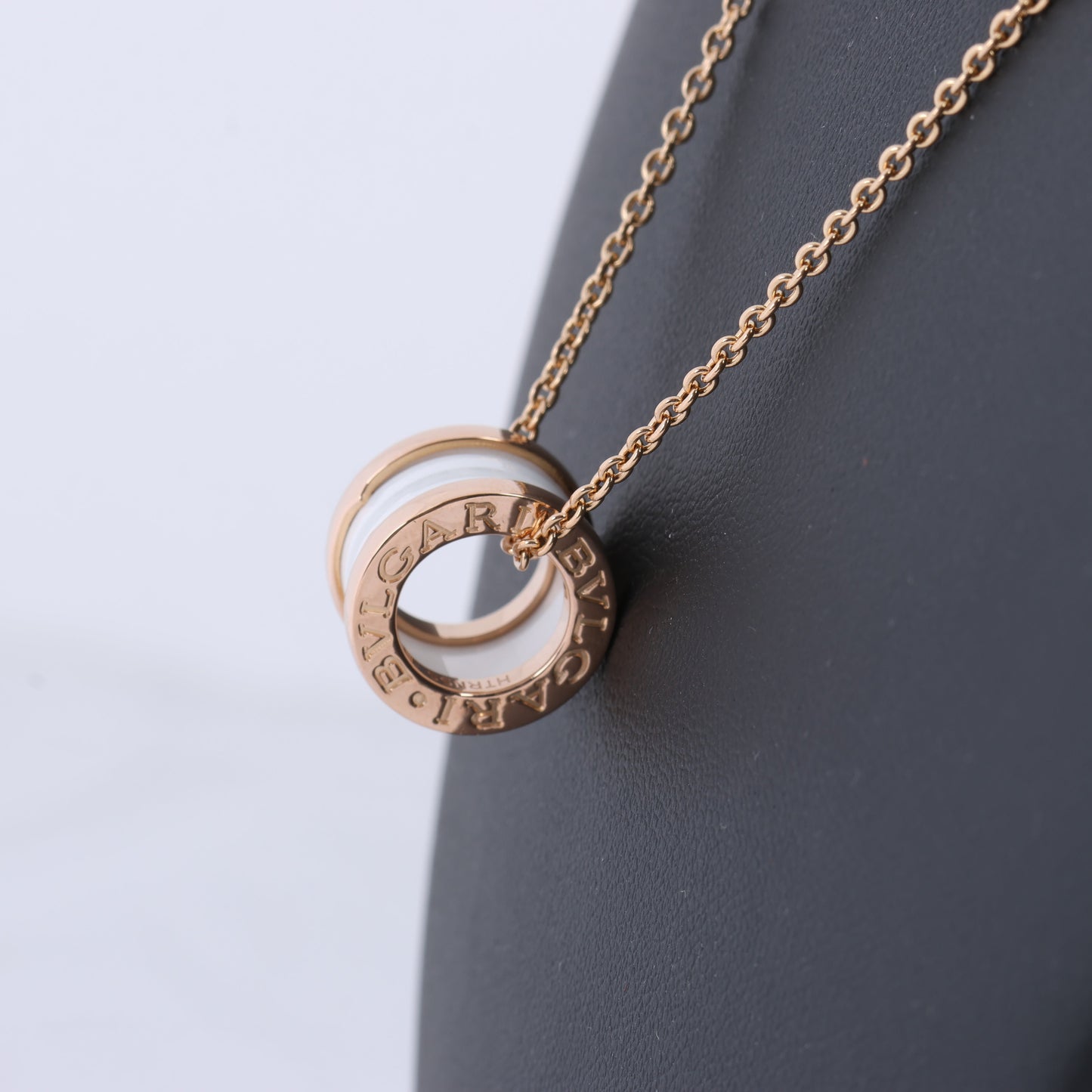 Bvlgari B.Zero 1 Necklace 750 (PG) × Ceramic 12.1g 346082