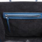 CELINE Luggage Phantom Medium Grained Leather Handbag in Navy Blue