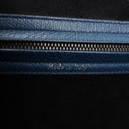 CELINE Luggage Phantom Medium Grained Leather Handbag in Navy Blue