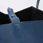 CELINE Luggage Phantom Medium Grained Leather Handbag in Navy Blue