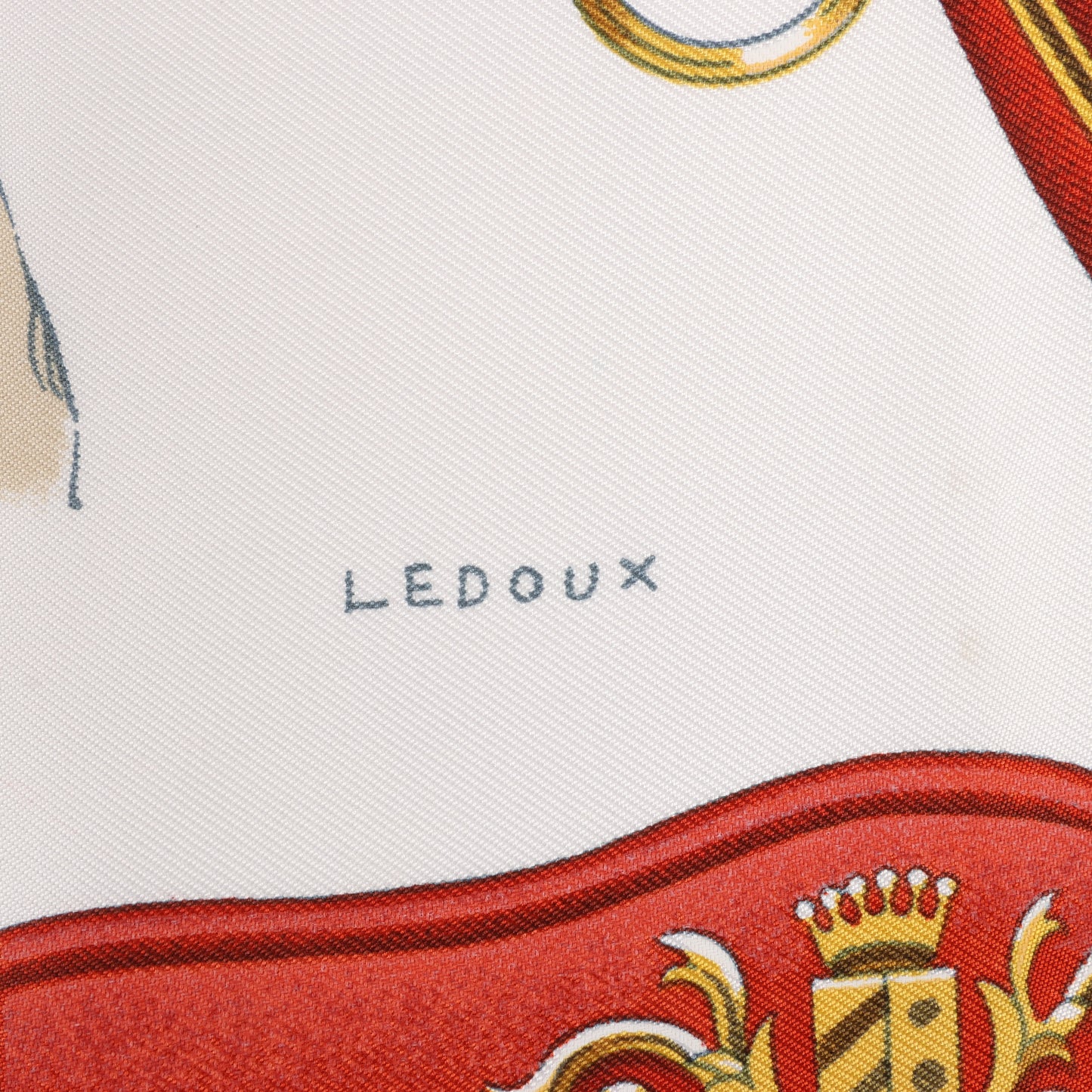 Hermès Carré 90 "ATTELAGE EN ARBALETE" Silk handkerchief in Red