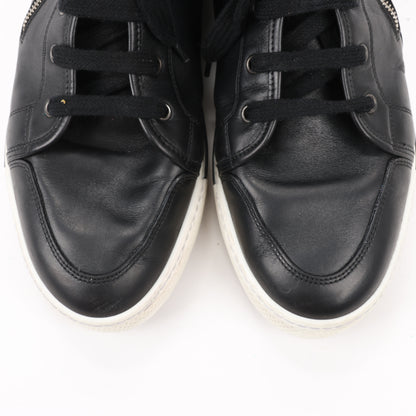 Baskets montantes en cuir Hermès à fermeture éclair latérale, noires, pointure 42 (UE) 182355ZH