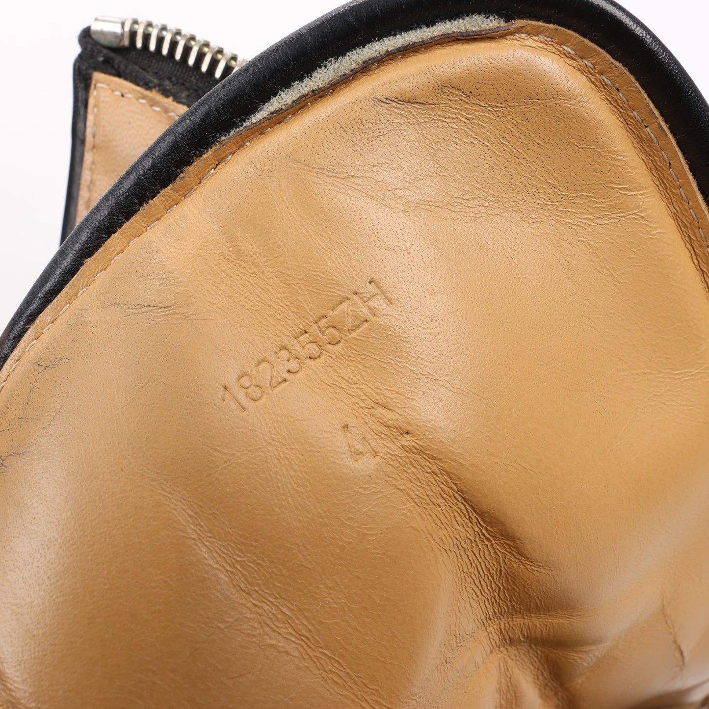 Baskets montantes en cuir Hermès à fermeture éclair latérale, noires, pointure 42 (UE) 182355ZH