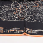 Hermès Carré 90 "COMPLICATION EQUESTRE" Silk handkerchief in Black
