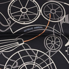 Hermès Carré 90 "COMPLICATION EQUESTRE" Silk handkerchief in Black