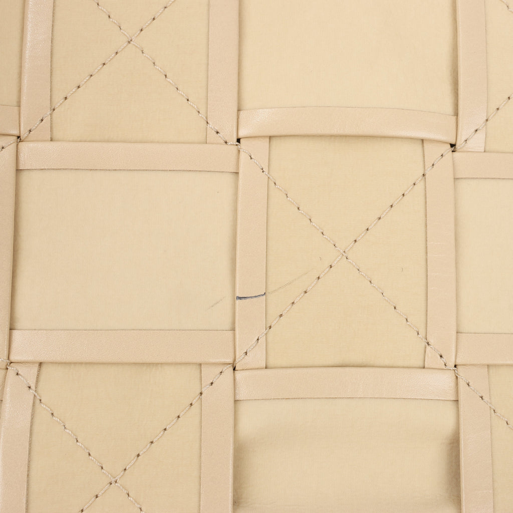 Bottega Veneta Maxi Intrecciato Cassette Leather Shoulder Bag in Beige