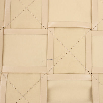 Bottega Veneta Maxi Intrecciato Kassetten-Umhängetasche aus Leder in Beige