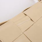 Bottega Veneta Maxi Intrecciato Cassette Leather Shoulder Bag in Beige