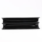 Fendi Peekaboo Cuts Patent Leather Chain Shoulder Bag in Black 8BN340