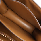Bolso de hombro pequeño de piel Celine Classic Box en marrón