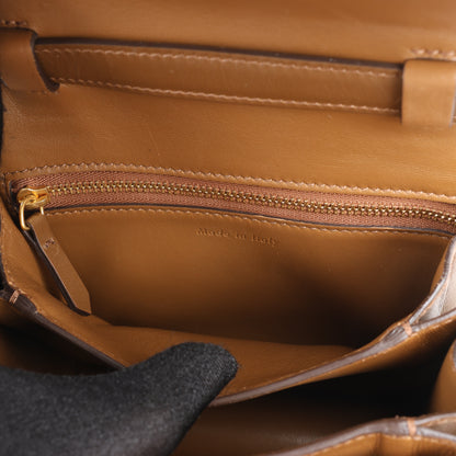 Celine Classic Box Small Leather Shoulder Bag in Brown