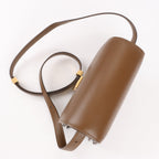 Bolso de hombro pequeño de piel Celine Classic Box en marrón