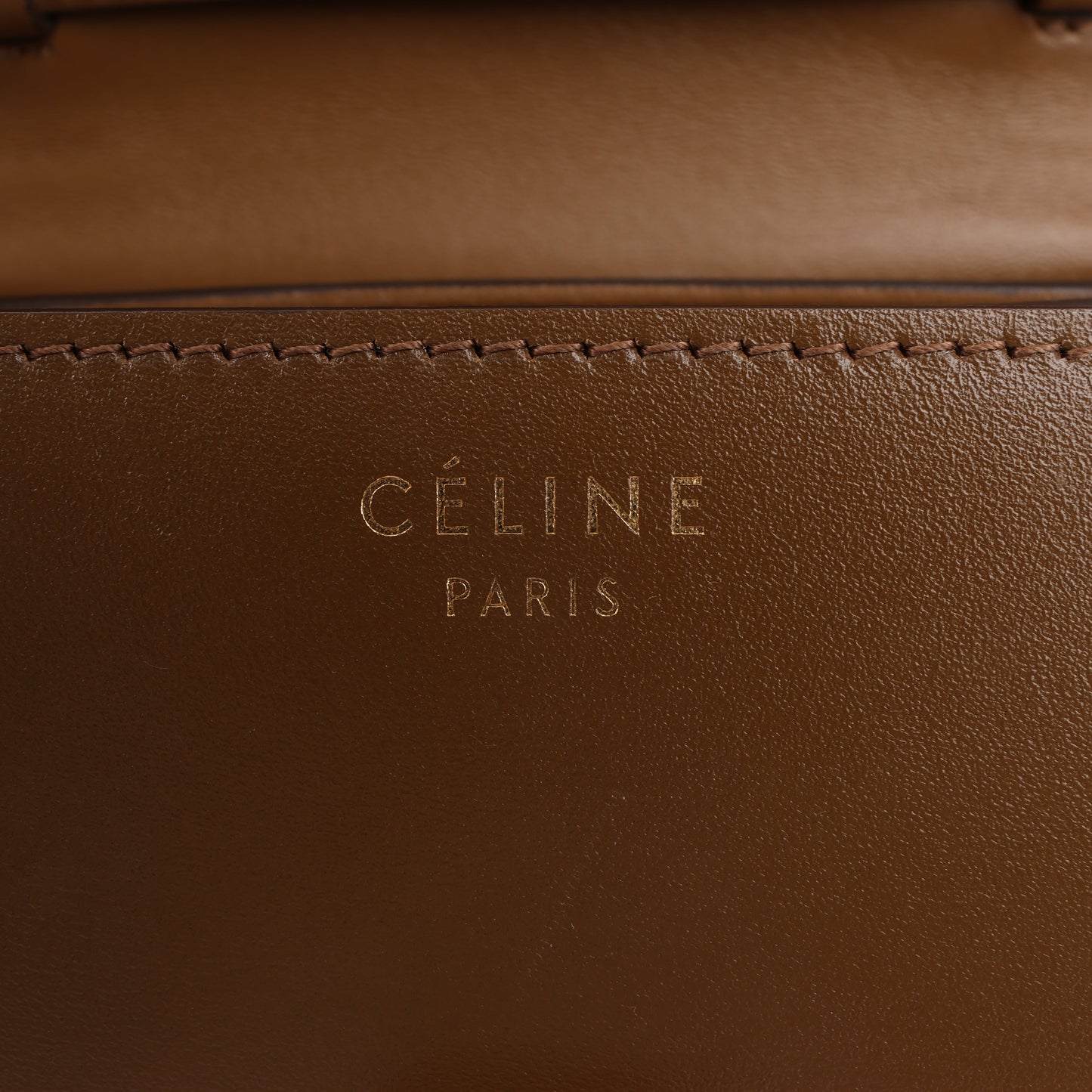 Celine Classic Box Small Leather Shoulder Bag in Brown