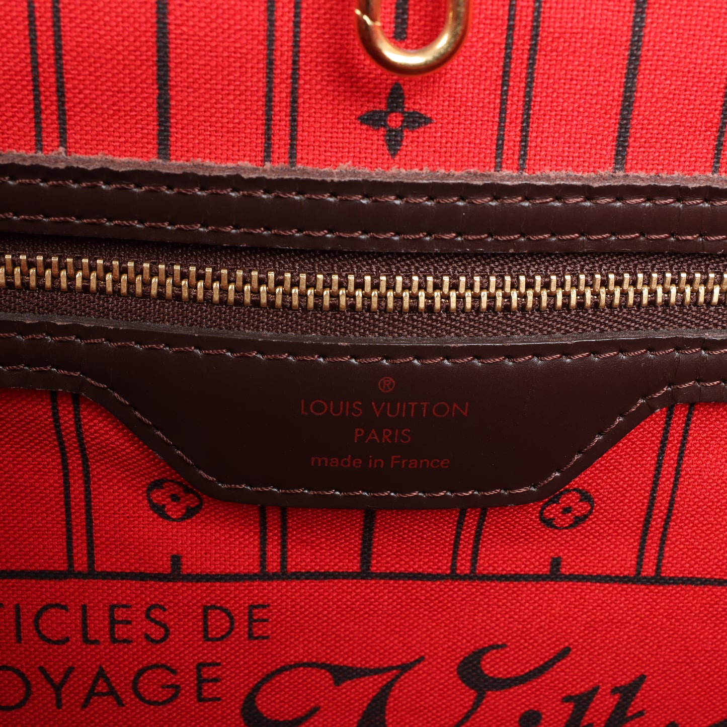 Louis Vuitton Damier Ebene Neverfull MM Shoulder Bag N51105