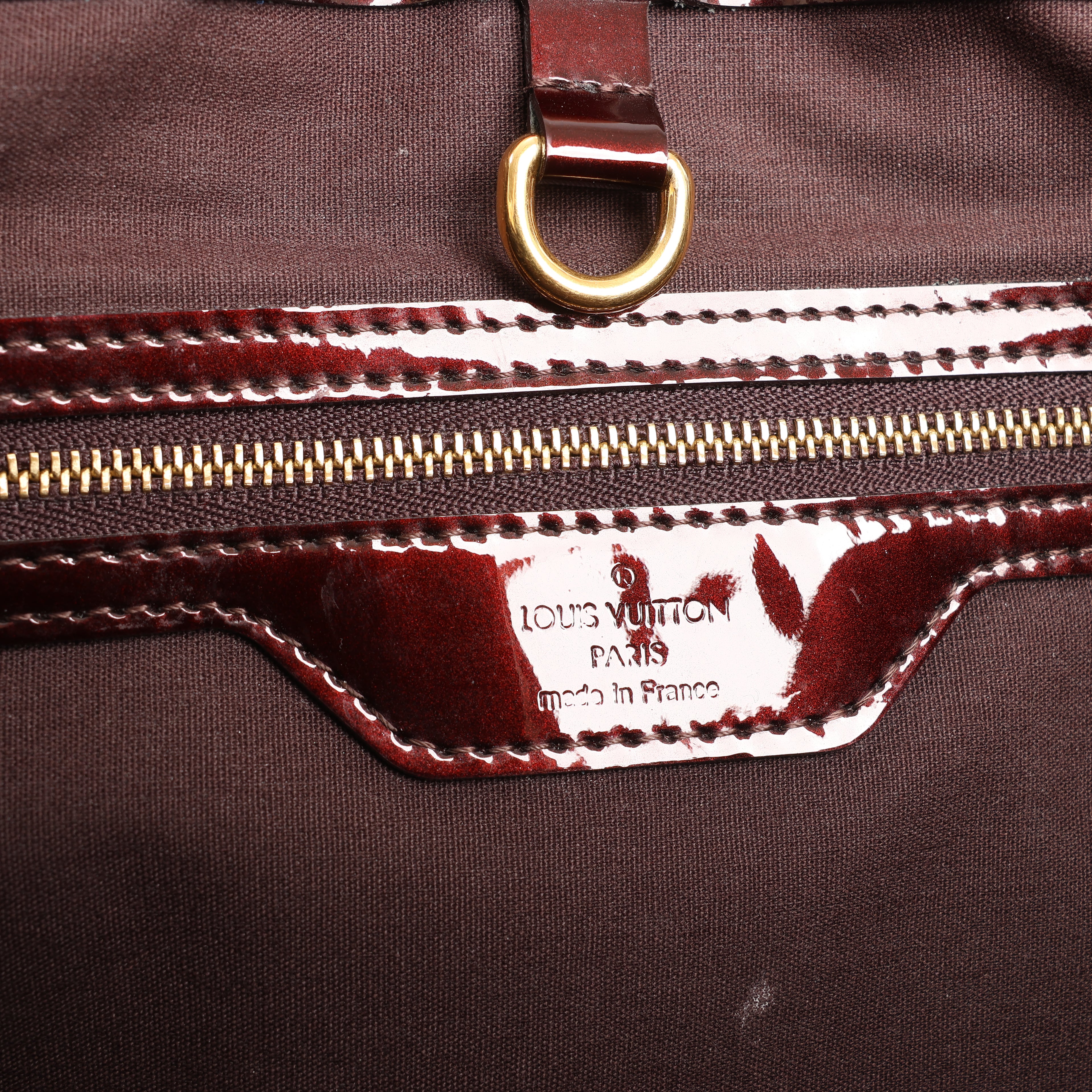Louis Vuitton Monogram Vernis Wilshire MM Handbag in Amarante
