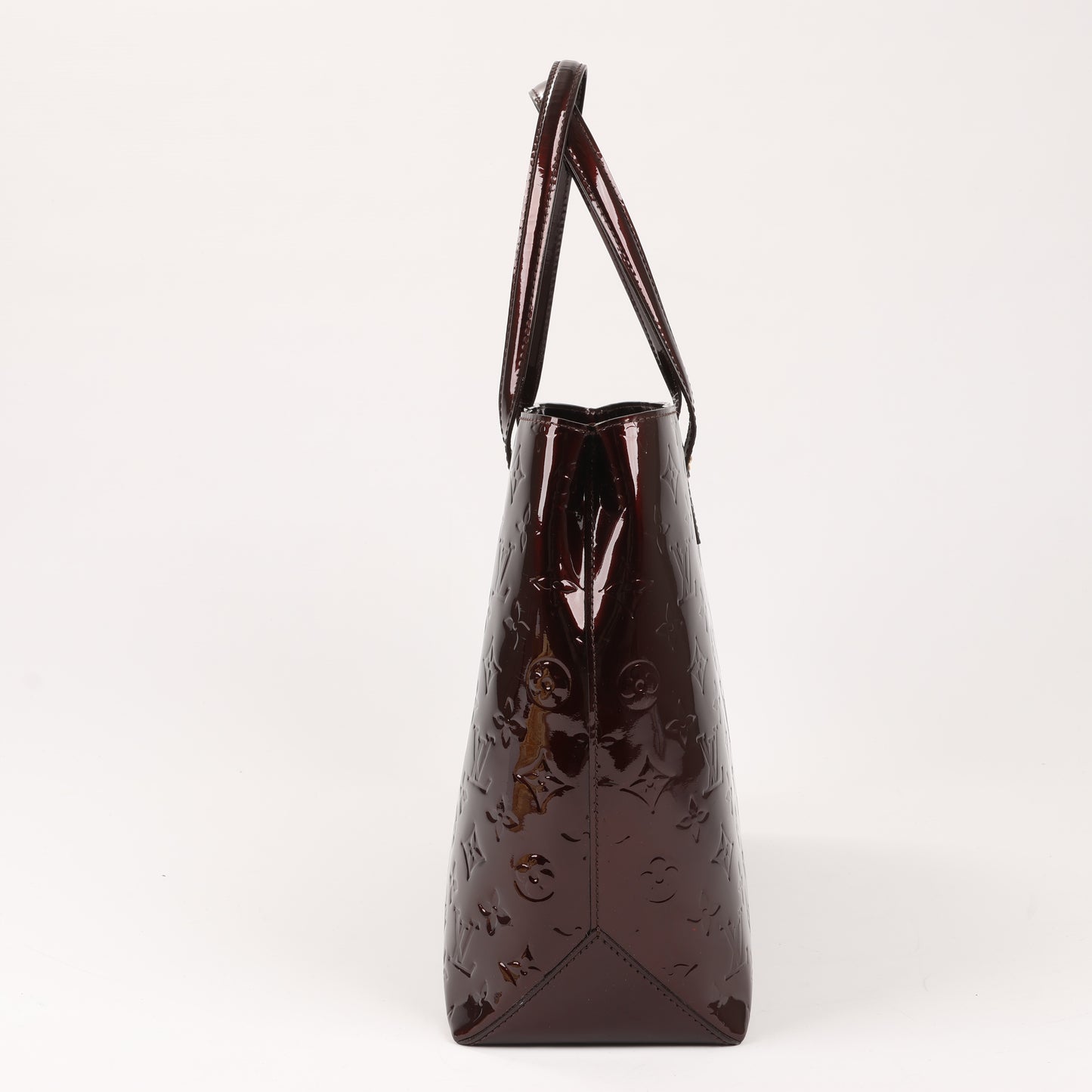 Louis Vuitton Monogram Vernis Wilshire MM Handbag in Amarante