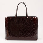 Louis Vuitton Monogram Vernis Wilshire MM Handbag in Amarante