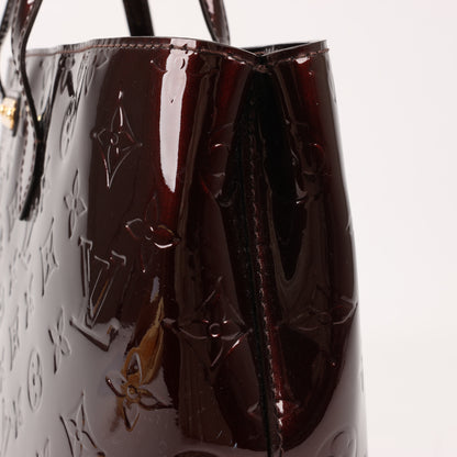 Louis Vuitton Monogram Vernis Wilshire MM Handbag in Amarante