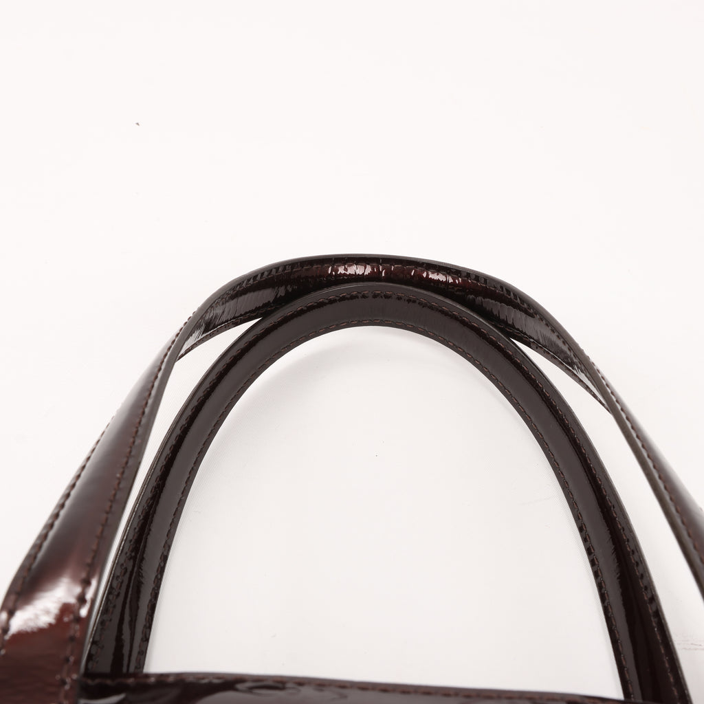 Louis Vuitton Monogram Vernis Wilshire MM Handbag in Amarante
