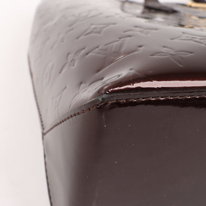 Louis Vuitton Monogram Vernis Wilshire MM Handbag in Amarante