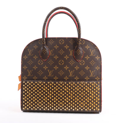 Louis Vuitton x Christian Louboutin Monogram Iconoclast Handbag in Brown x Red M41234