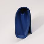 Saint Laurent Paris Kate Monogramme Smooth Leather Clutch in Blue Majorelle