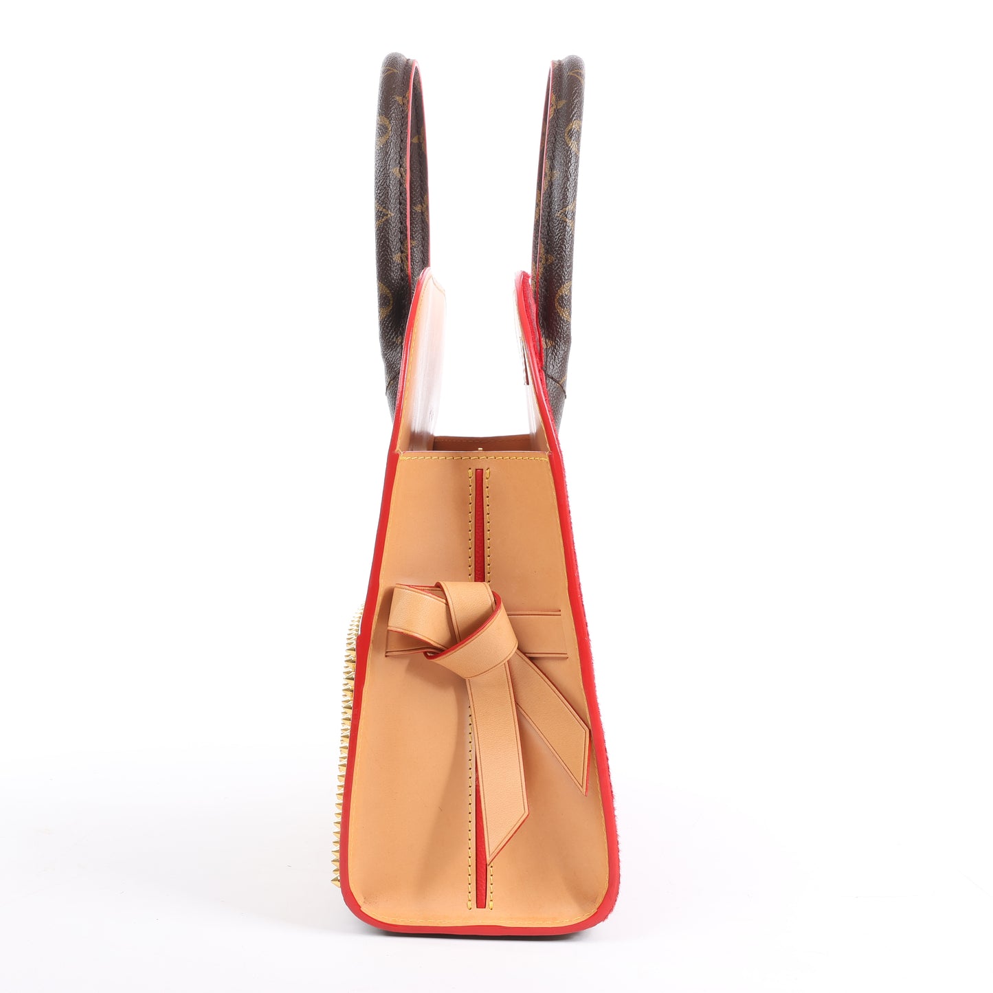 Louis Vuitton x Christian Louboutin Monogram Iconoclast Handbag in Brown x Red M41234