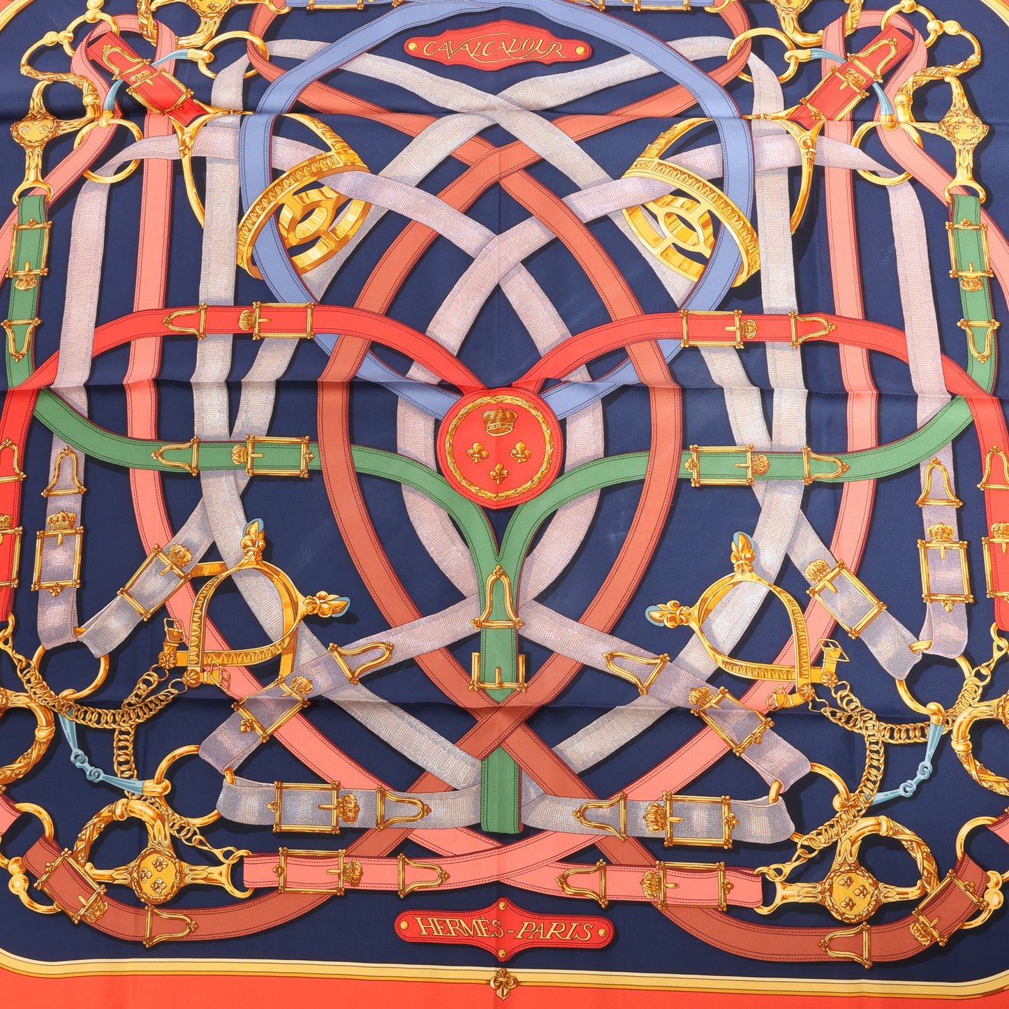 Hermès Carré 90 "Cavalcador" Silk Scarf