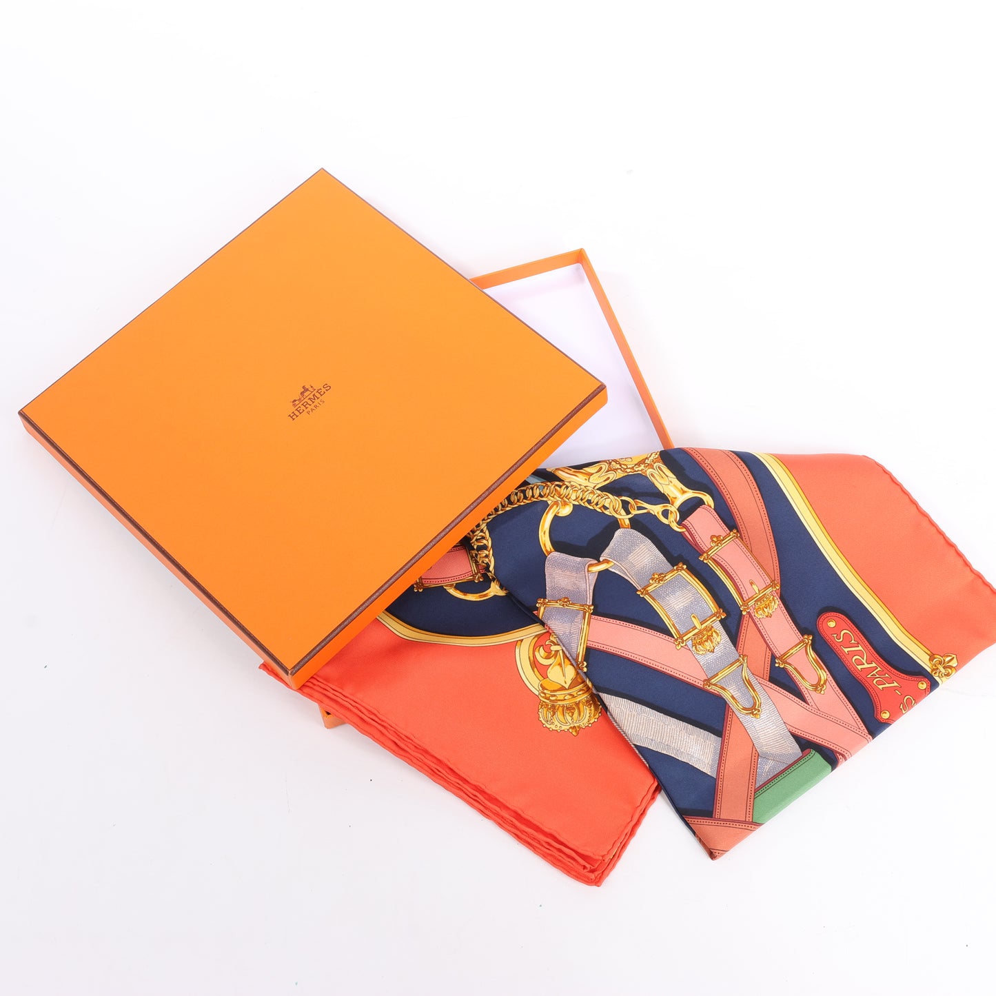 Hermès Carré 90 "Cavalcador" Silk Scarf