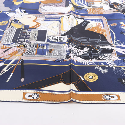 Hermès Carré 90 "BAGAGE A MAIN" Silk Scarf