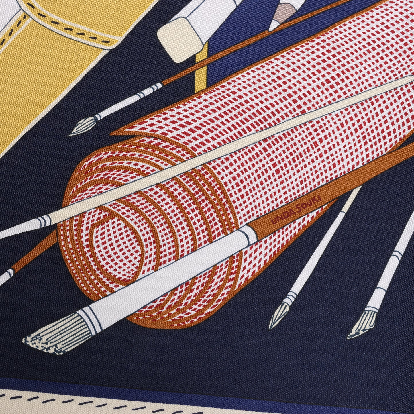 Hermès Carré 90 "BAGAGE A MAIN" Silk Scarf