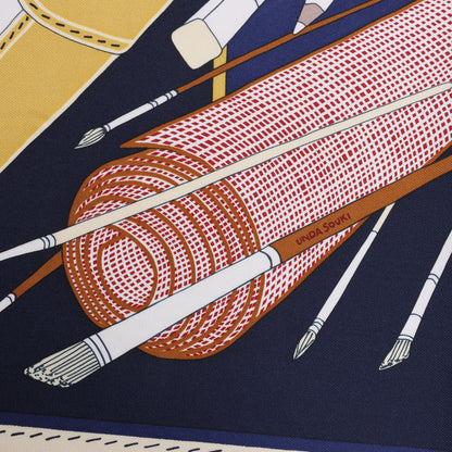 Hermès Carré 90 "BAGAGE A MAIN" Silk Scarf