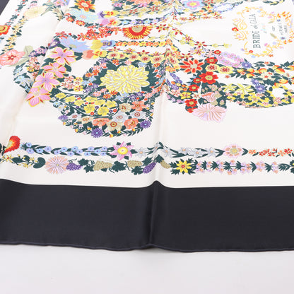 Hermès Carré 90 "BRIDES DE GALA EN FLEUR" Silk Scarf