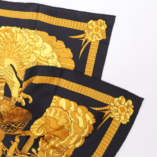 Hermès Carré 90 "ARMETS en PANACHE" Silk Scarf