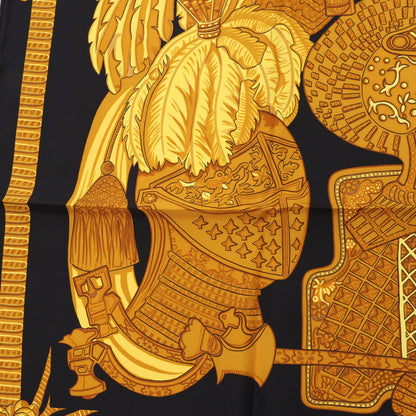 Hermès Carré 90 "ARMETS en PANACHE" Silk Scarf