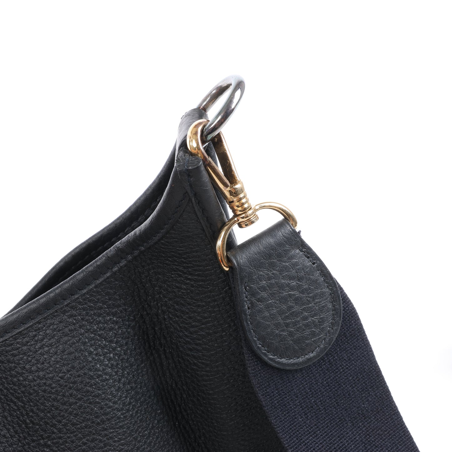 Hermes Evelyne 1 33 GM Taurillon Clemence Black Silver Metal Fittings G:2003