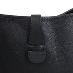 Hermes Evelyne 1 33 GM Taurillon Clemence Black Silver Metal Fittings G:2003