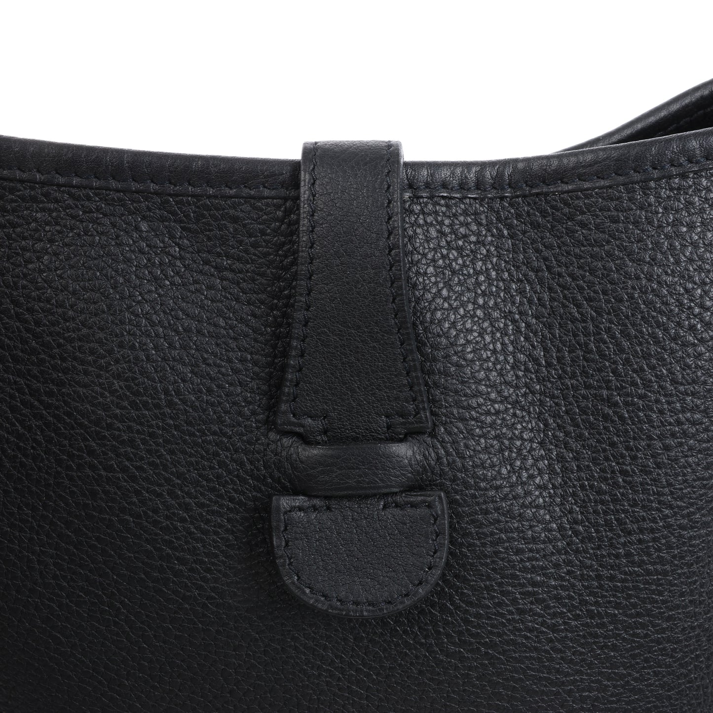 Hermes Evelyne 1 33 GM Taurillon Clemence Black Silver Metal Fittings G:2003