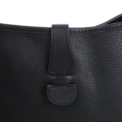 Hermes Evelyne 1 33 GM Taurillon Clemence Black Silver Metal Fittings G:2003