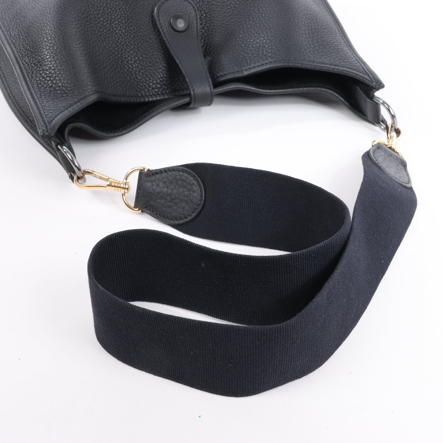 Hermes Evelyne 1 33 GM Taurillon Clemence Black Silver Metal Fittings G:2003