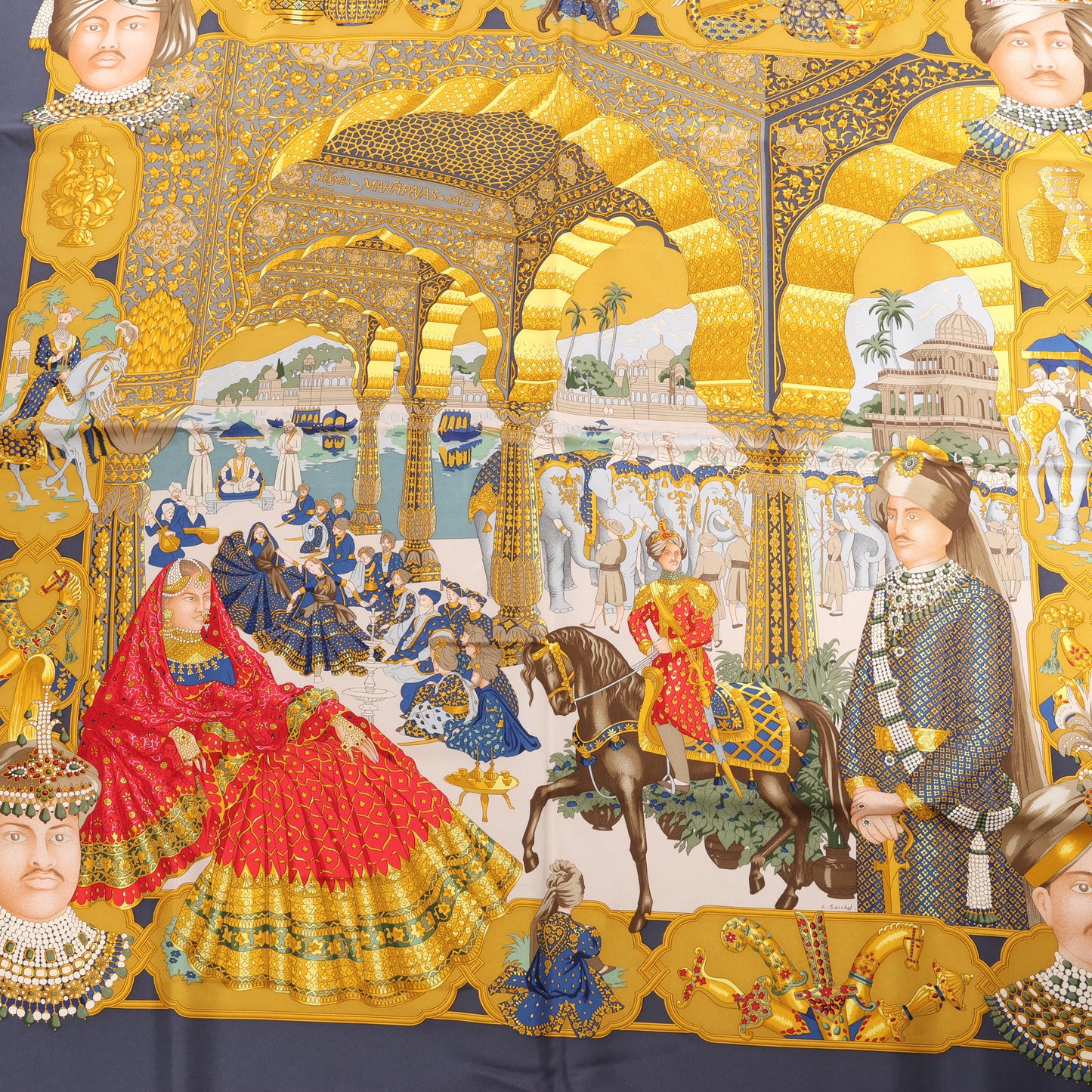 Hermès Carré 90 "Maharajas" Silk Scarf