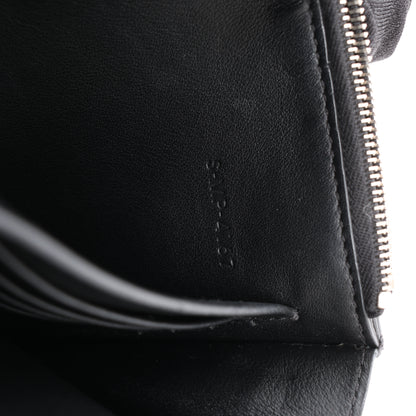 Celine Frame Evening Leather Chain Shoulder Bag in Black × White