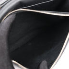 Celine Frame Evening Leather Chain Shoulder Bag in Black × White