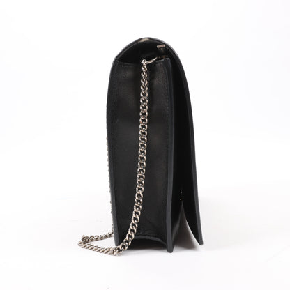 Sac à bandoulière Celine Frame Evening en cuir noir et blanc