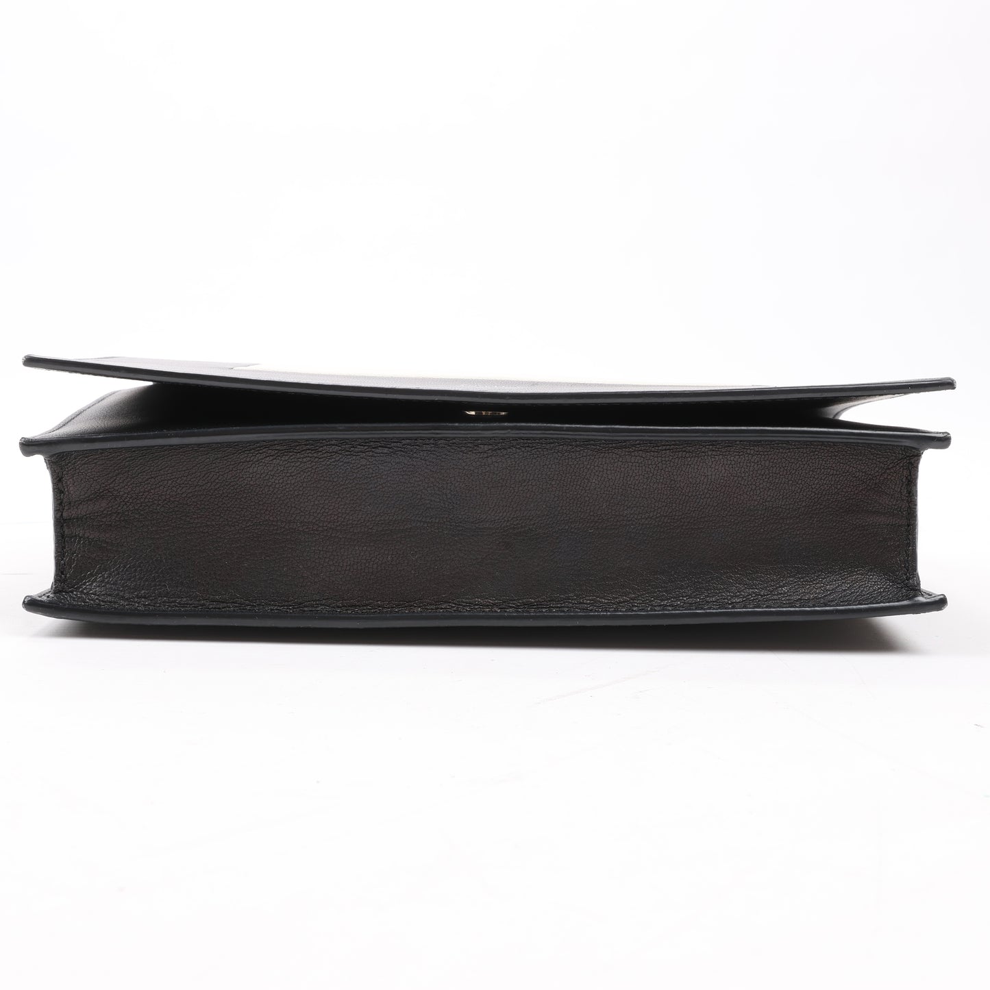 Sac à bandoulière Celine Frame Evening en cuir noir et blanc