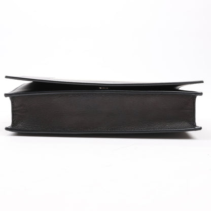 Sac à bandoulière Celine Frame Evening en cuir noir et blanc