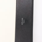 Celine Frame Evening Leather Chain Shoulder Bag in Black × White